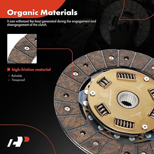 Miniatura 5 de A-Premium Juego de embrague de transmisión compatible con Mazda 323 1988-1989, 626 1983-1992, B2000 1986-1987, MX3 1992-1995, MX6 1988-1992, Protege