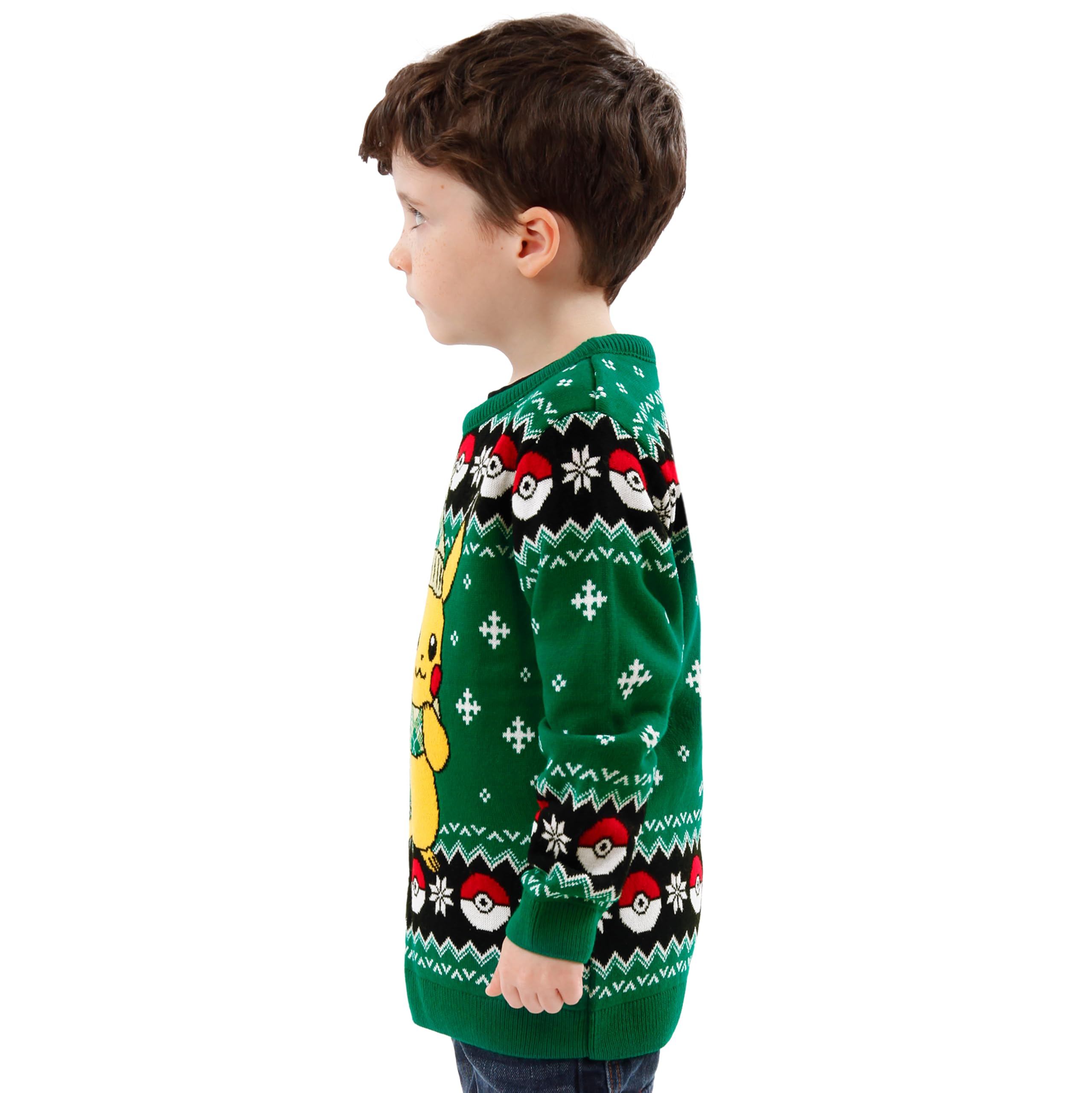 Pokémon Jersey de Navidad de Pikachu para niños