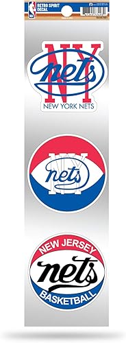 Miniatura 22 de Rico Industries NBA Basketball 3-Piece Retro Spirit Decals Retro Decal Set