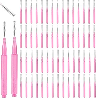 60 brochas micro para cejas con tapa, cepillo...
