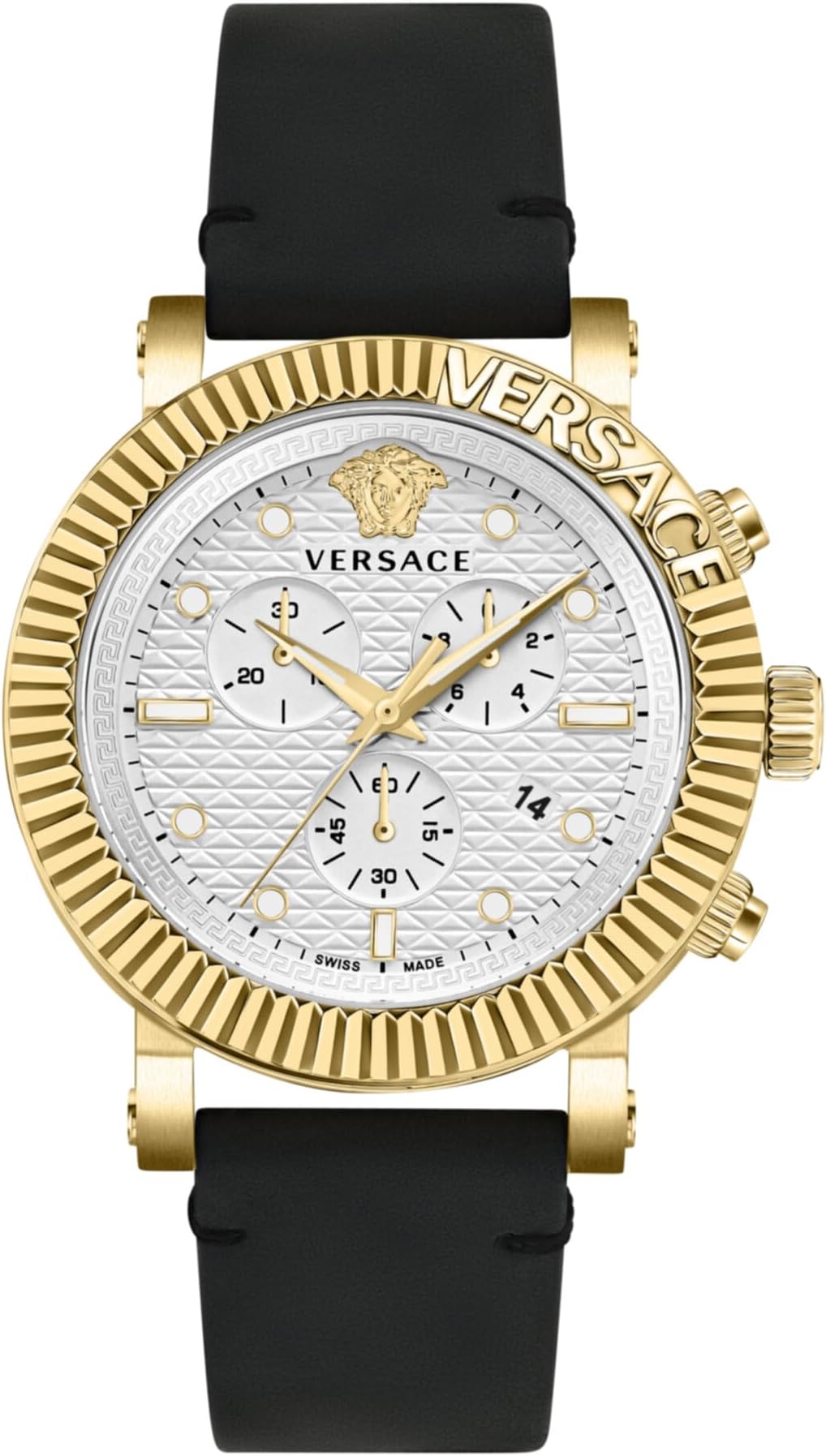 Versace V-Chrono Classic Collection Luxury Mens Watch Timepiece
