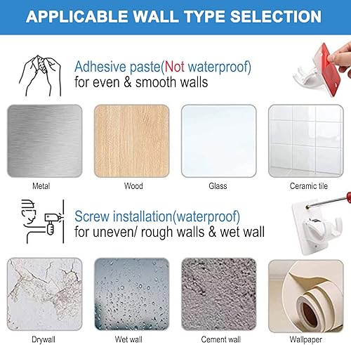 Miniatura 4 de XING ZHONG Paquete de 4 soportes para barra de cortina sin taladro, soportes adhesivos transparentes mejorados para barra de cortina ajustables para