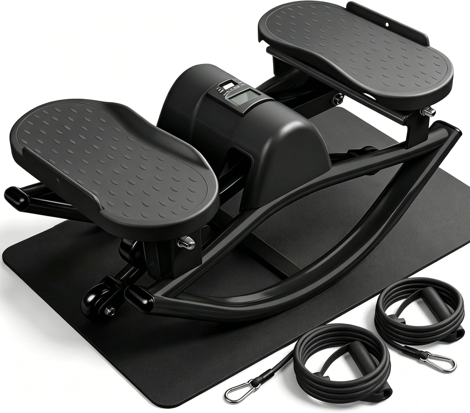 Rock Stepper, Side to Side Rocker Stepper Machine, Low-Impact Lateral Steppers for Knees and Joints, U-Shaped Rock Stepper Machine for Home Workout