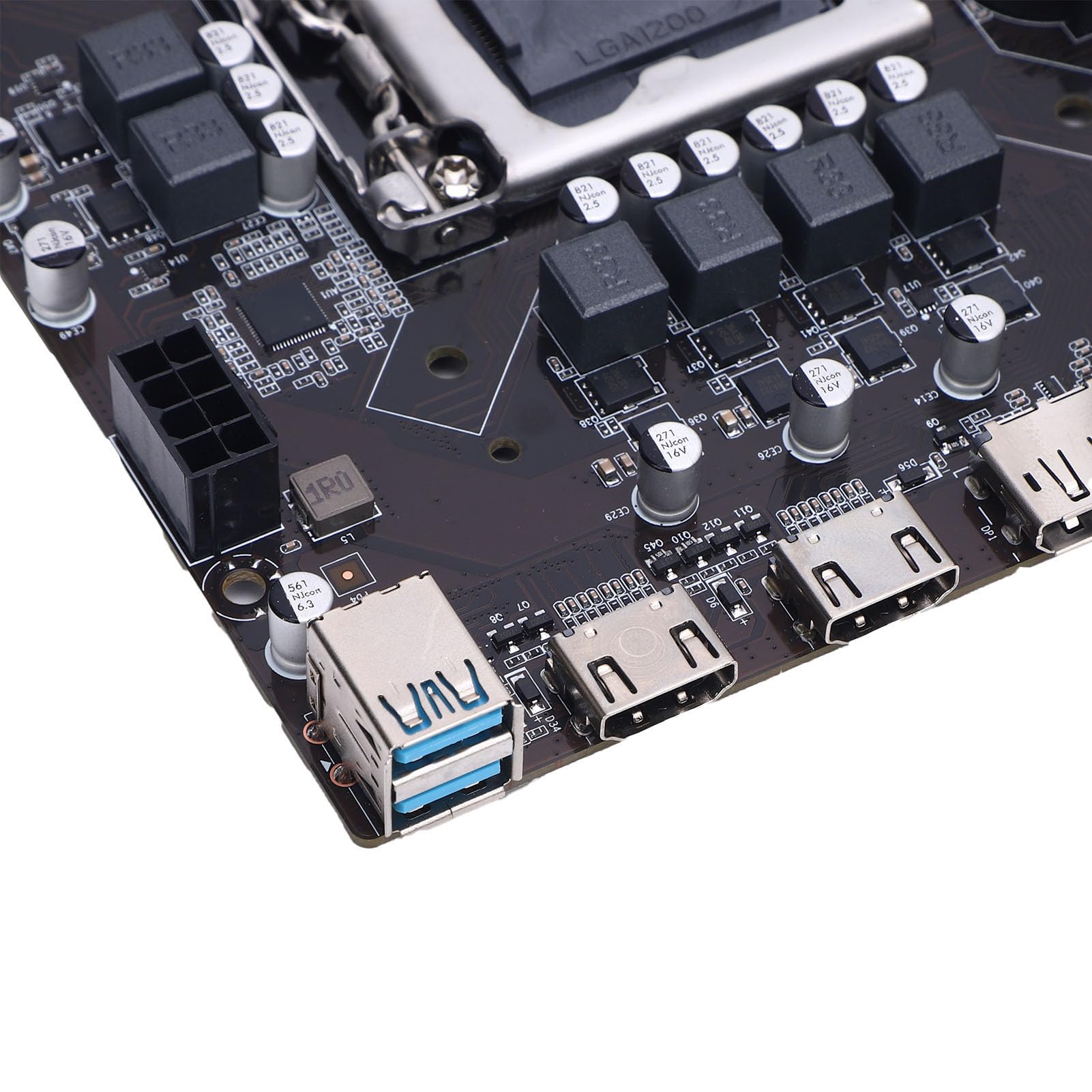 ASHATA Płyta Główna do Gier, ATX LGA 1200 DDR4, M.2 Serial ATA3.0x3 PCIe 4 Obsługa WiFi LAN dla Procesorów Core I9 I7 I5 I3 10. i 11. Generacji