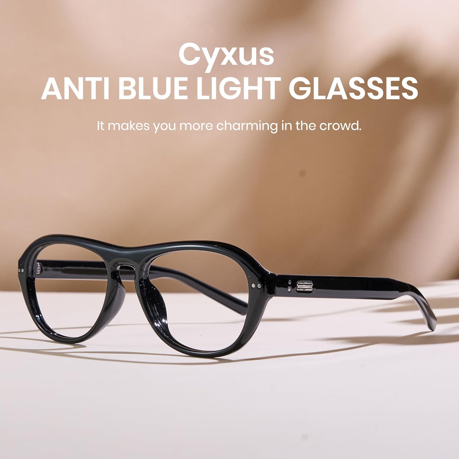 Cyxus Oval Blue Light Glasses Women Men Retro Eyewear Styish Trendy UV Protection Computer Gaming 8236 - Image 7