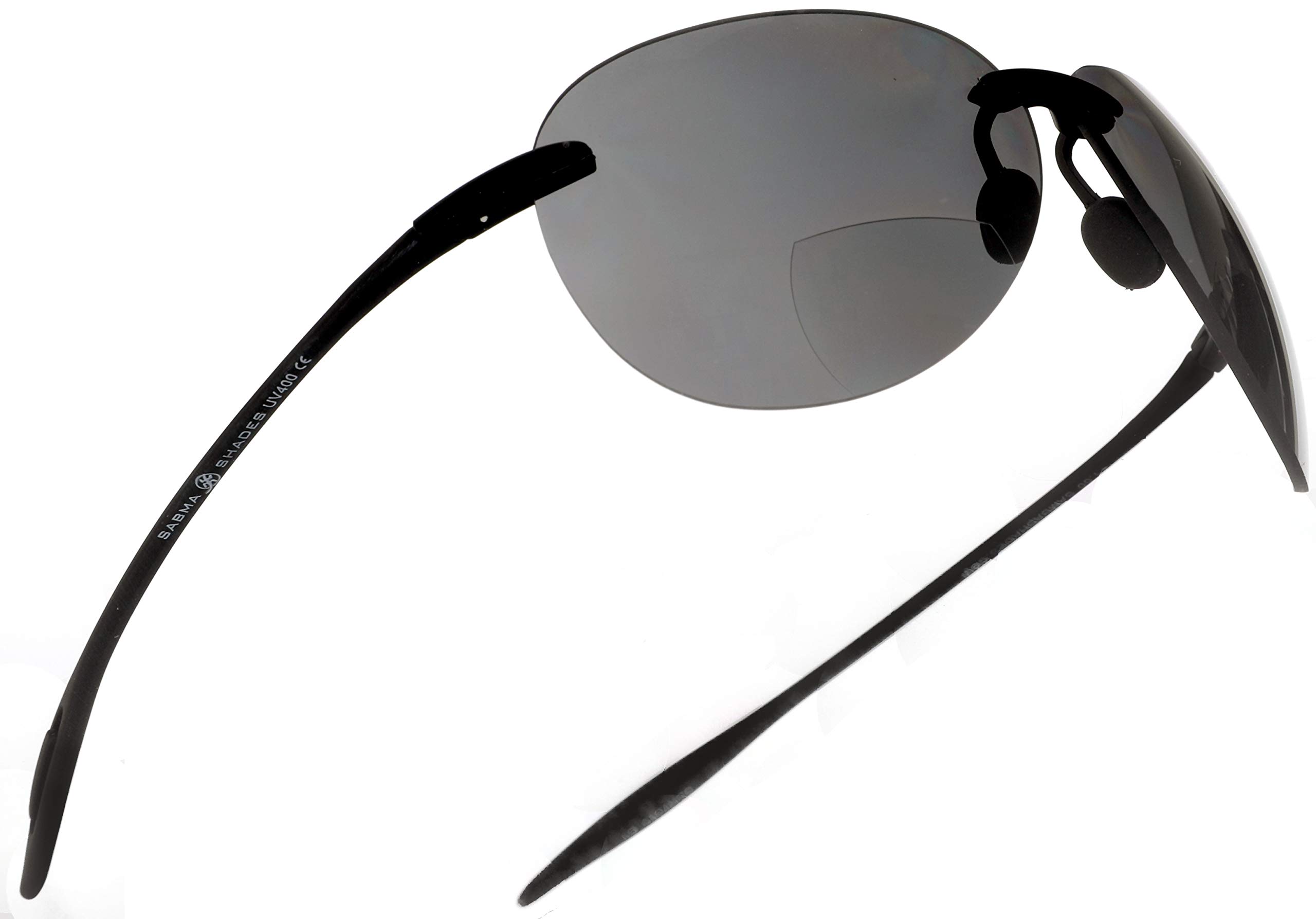 SAMBA SHADESMaui Sports Pilot Bifocal Reading Sunglasses Ultra Flex TR90 Readers Under the Sun