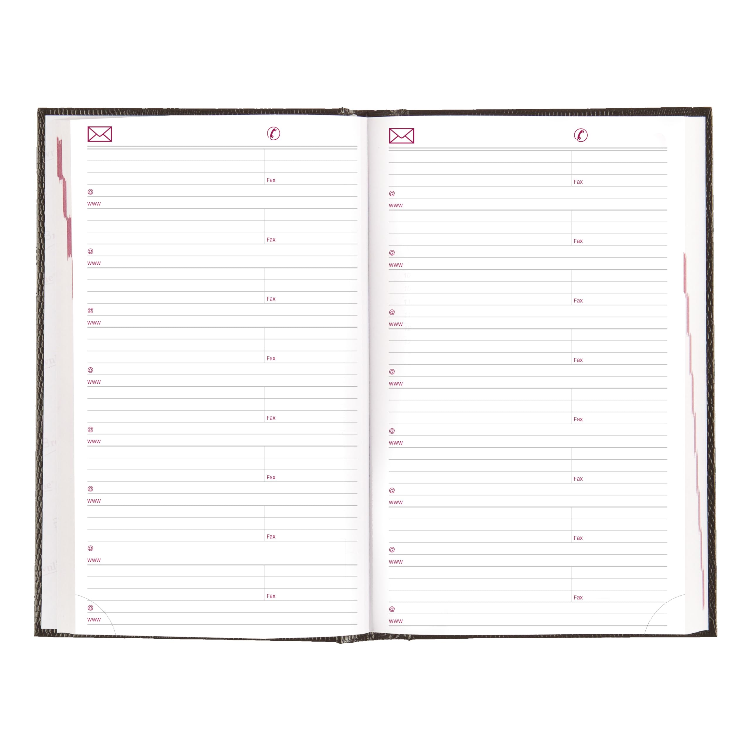 Brownline® - Agenda giornaliera/mensile tradizionale 2027, 12 mesi, da dicembre a gennaio, rilegatura a doppio filo, 20,3 x 12,7 cm, nero (CB634.BLK)