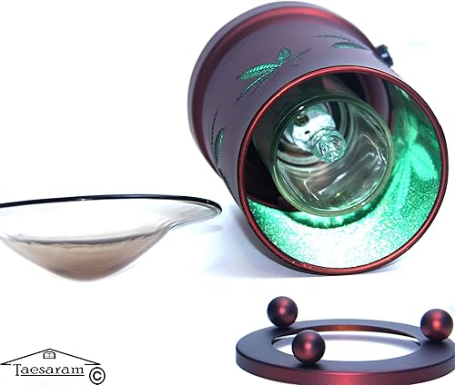 Miniatura 7 de Marihuana Electric Tarta Quemador de Fragancia Lámpara de Aceite o Cera Fundida Calentador Aroma Terapia Lámpara Lámpara de Marihuana (Metal 2)