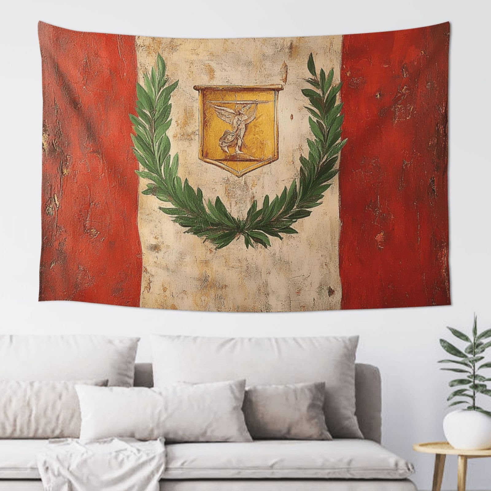 XOPEKVLAWM Tapestry Wall Hanging for Bedroom Aesthetic Wall Mural Tapestries 60x40 Inch Art Backdrop Roman Italian Flag Tapestries Landscape Poster Tapestry for Living Room Dorm Office Home Decor