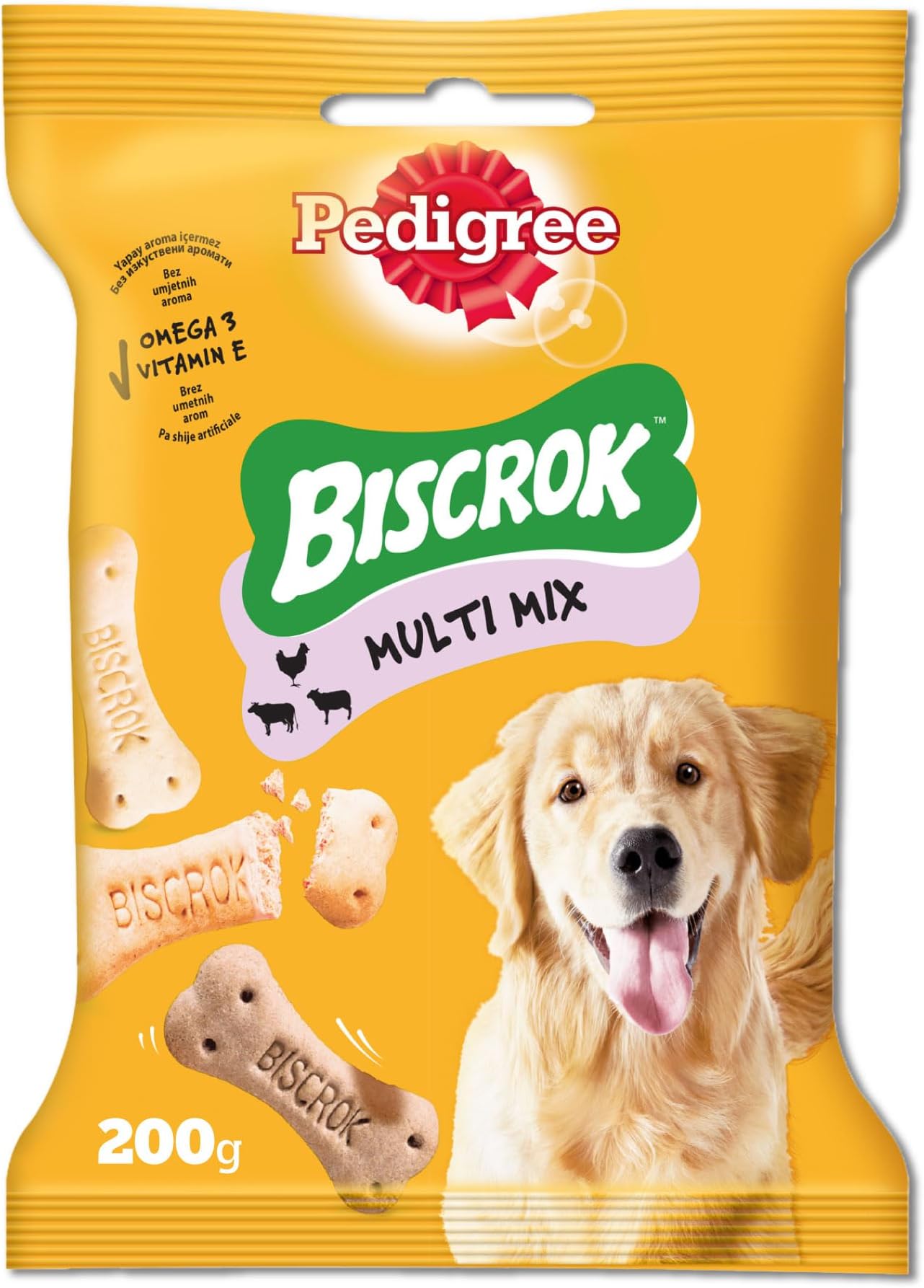 Pedigree Old SKU Food for Adult Dogs, Biscrok Multimix 200g