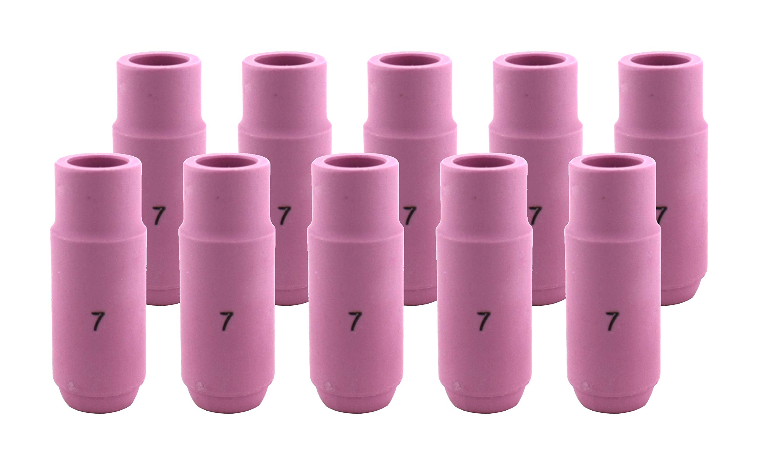 Alumina Nozzle Cups for TIG Welding Torches Series 17/18/26 with Standard Set-Up - Model: 10N47 - #7 (7/16