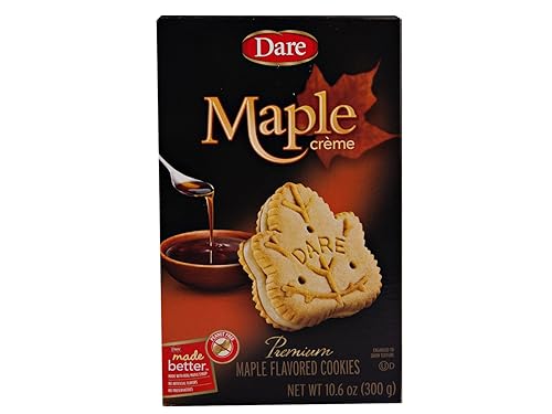 Dare Foods Maple Leaf Creme Galletas 3/10.6 onzas Cajas