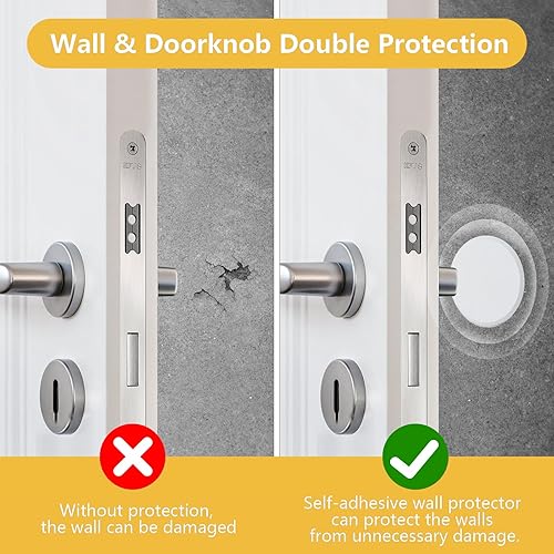 Miniatura 3 de HOME MASTER HARDWARE Protector de pared redondo de 5 pulgadas, paquete de 5 unidades, protector de pared, tope de puerta, almohadillas de protección
