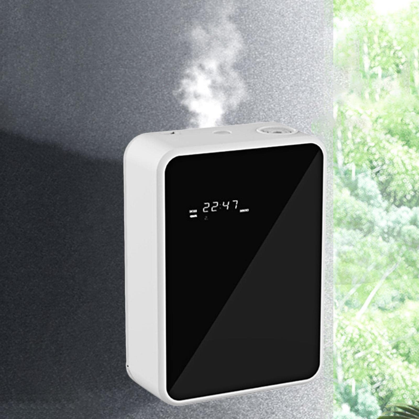 Difusor Nebulizador con Pulverizador de Fragancias de Aire para Aromaterapia Ambiental, Distribución Eléctrica de Fragancias para Ha, Negro