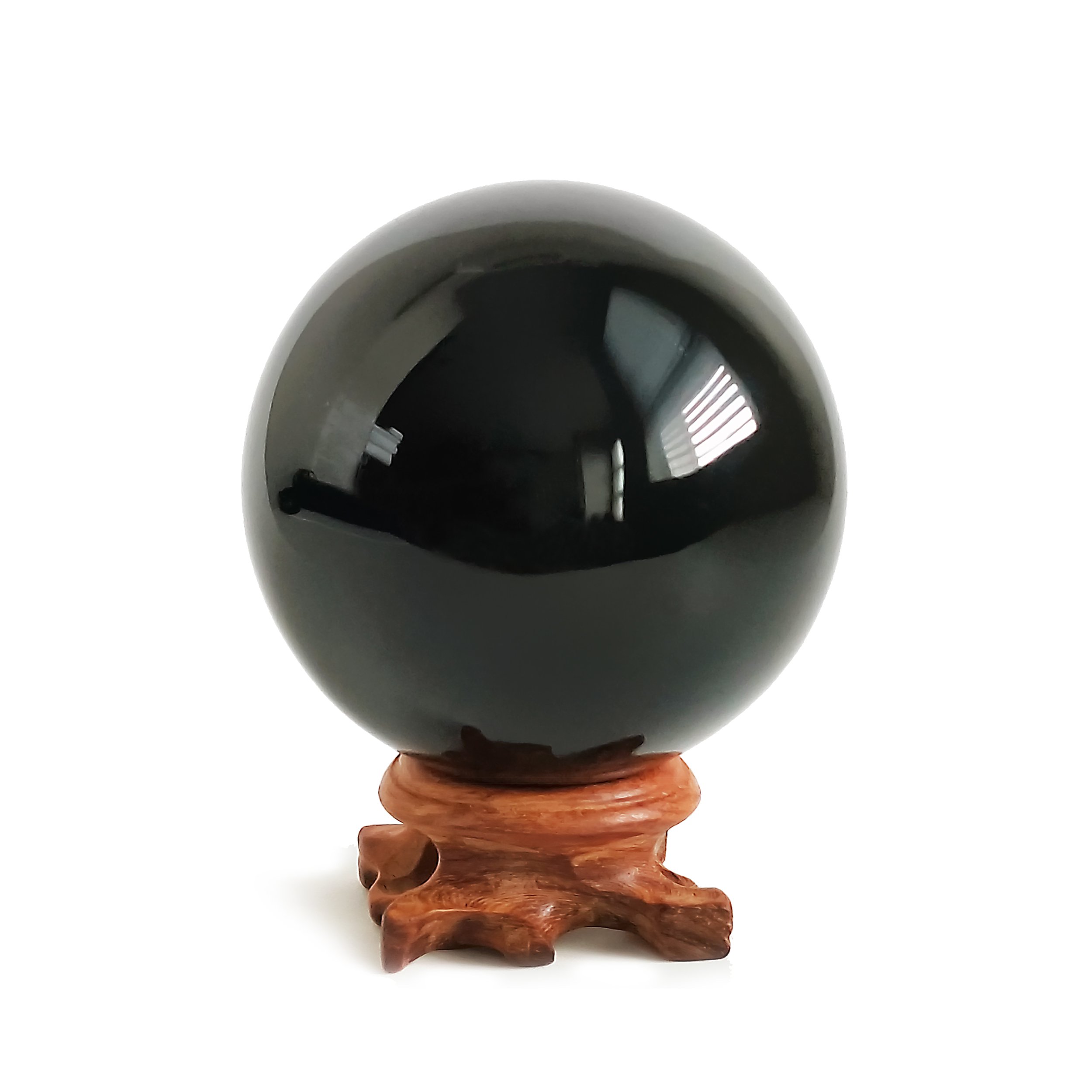 Mina Heal Black Obsidian Crystal Balls For Fengshui, Meditation, Crystal Healing, Divination, Home Decoration, Magic Crystal Sphere
