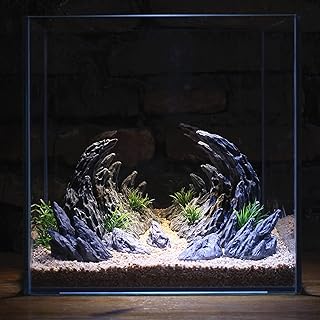 AWXZOM â€œSoul Valleyâ€ Aquarium Ornaments Aquarium Decoration Model Kits, Include 7 pcs Resin Imitation Stone