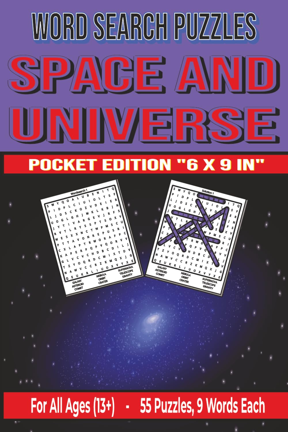 Space and Universe - Word Search Puzzles - Pocket: Screen-Free! Challenging Activity Book for All Ages 13+ (Word Searches | Pocket Format)