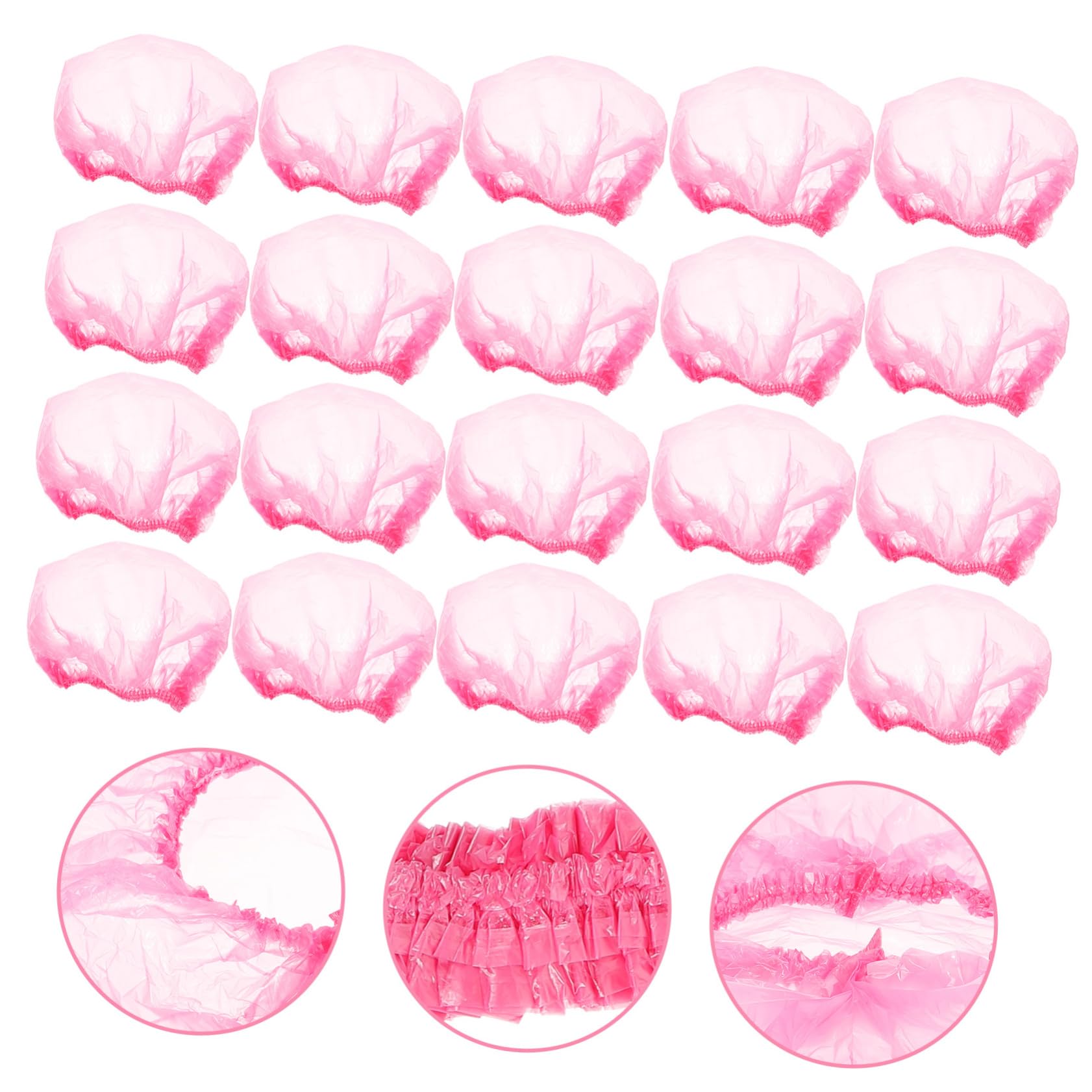 CALLARON 500piezas Gorros De Ducha Desechables Para Mujeres Cabello Baño Elásticos Prácticos