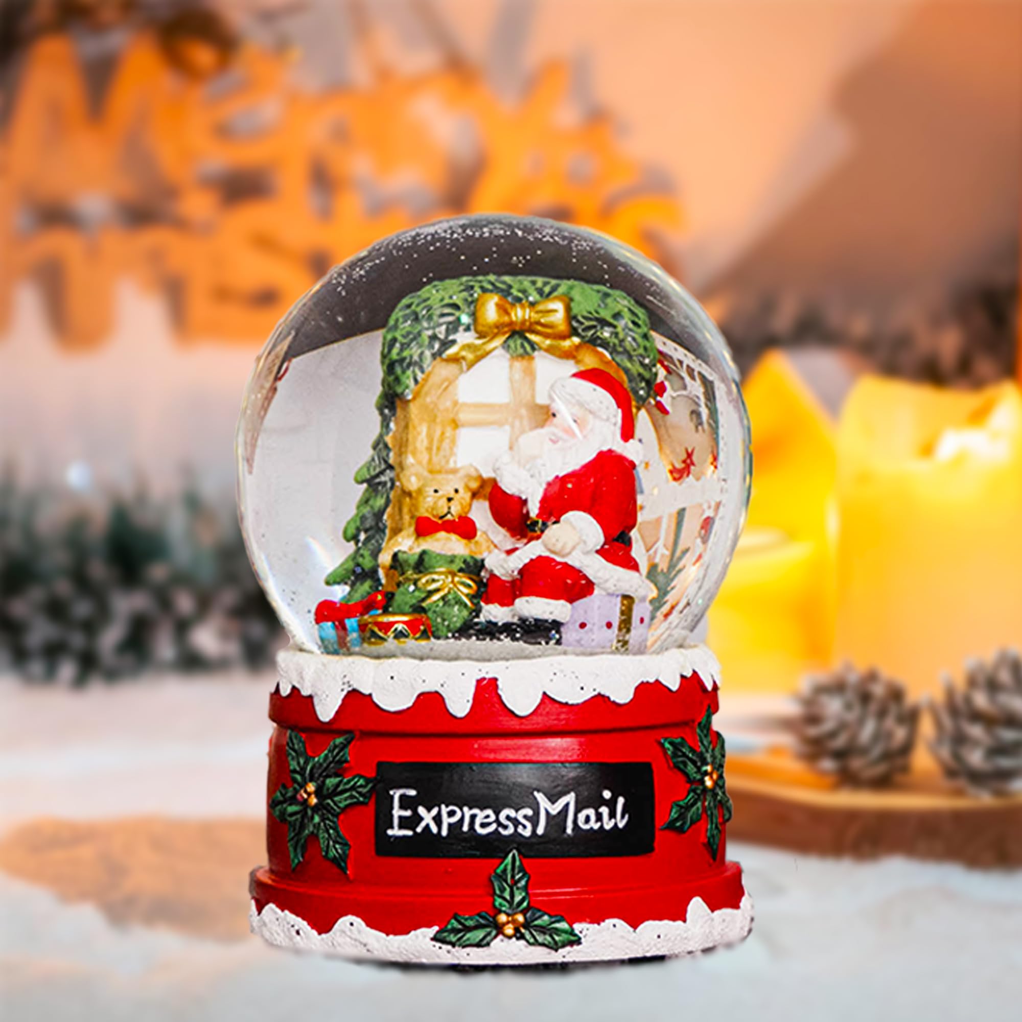 スノードーム グリッター 熱し ウォーターグローブ ミュージカル  