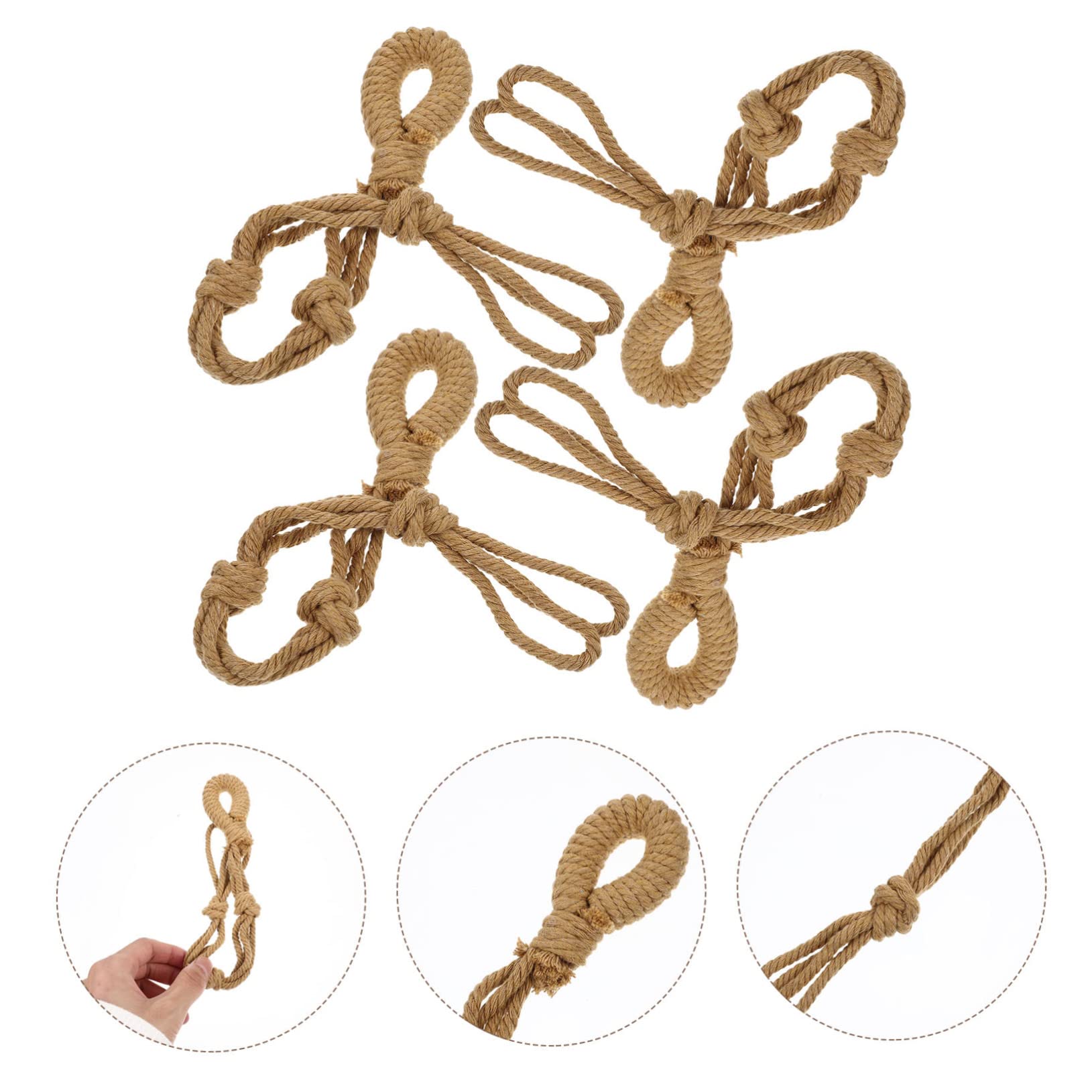 YARNOW 20pièces Corde Macramé pour Suspendre Plantes Extenseurs De Panier à Fleurs Réglables pour Intérieur Et Extérieur Couleur Brune