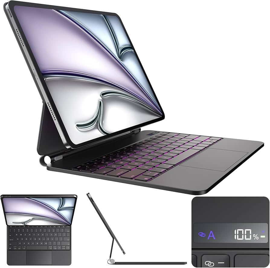 Amazon.com: for iPad Air 13 inch case keyboard (M4 2026/ M3 2025