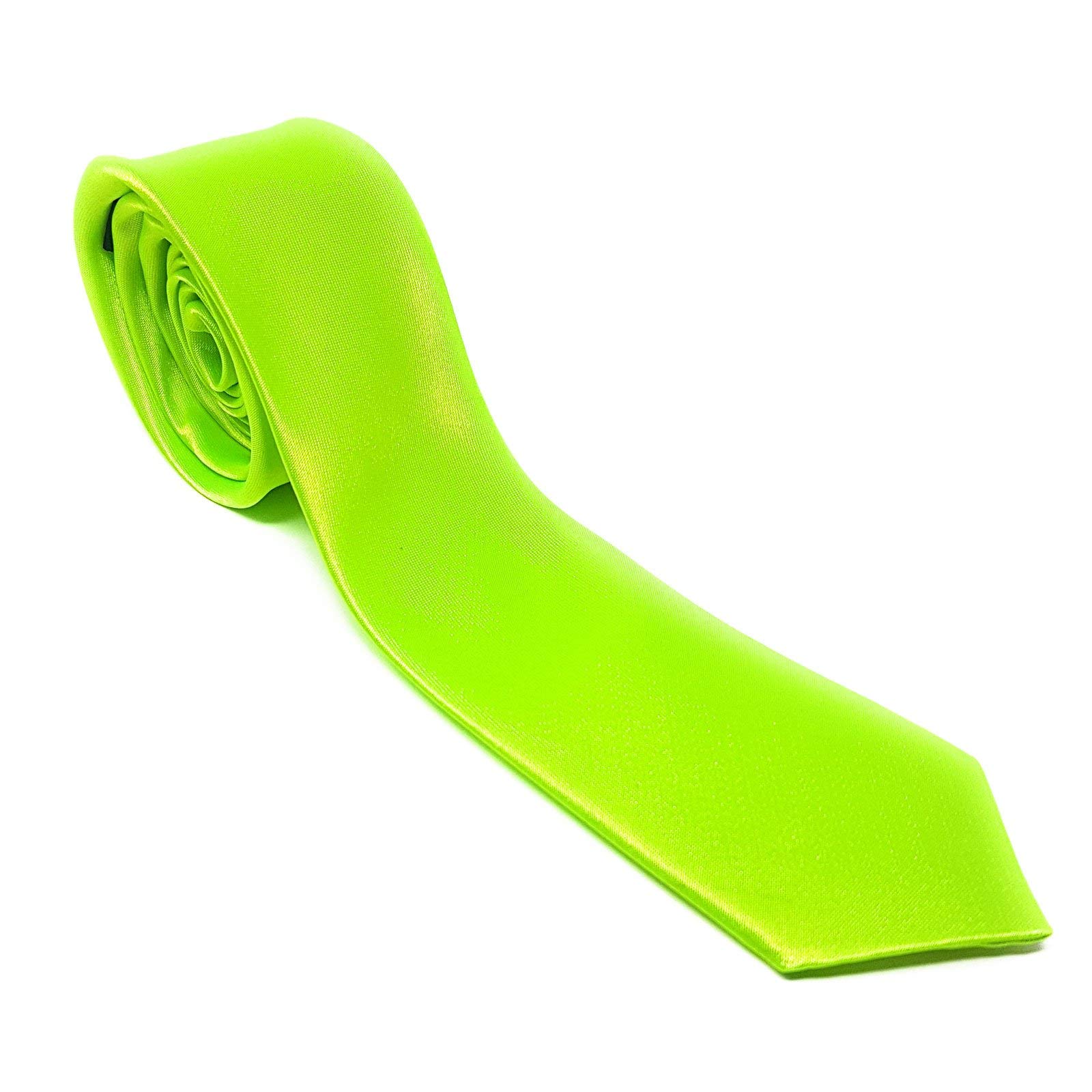 Ws Uk Neon Green Kids Necktie [Skinny ]