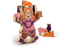 Cat in a Box: Genuine Fred's Crazy Cat Lady Wooden Balance Game