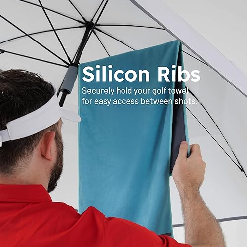Miniatura 3 de Weatherman Paraguas Golf Lite - Paraguas deportivo resistente al viento y vientos de hasta 55 MPH (blanco)