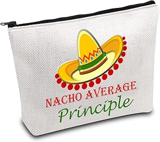 School Principle Gift Assistant Principle Gift Principle Appreciation Makeup Bag Nacho Average Principle Graduation Travel Pouch (Nacho Principle CA)