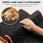 KYG Dog Car Seat Cover for Back Seat with Extra Cover, Waterproof Dog Car Seat Protector with Mesh Window, Dog Hammock for Back Seat Cover for Dogs, Backseat Dog Cover for Cars Trucks and SUVs