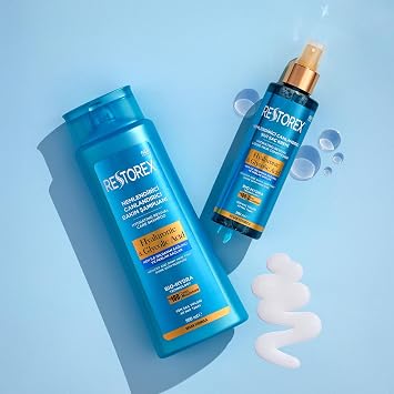 Restorex Hydra Moisturizing Revitalizing Care Shampoo 500 Milliliters, Hyaluronic Acid, Glycoic Acid
