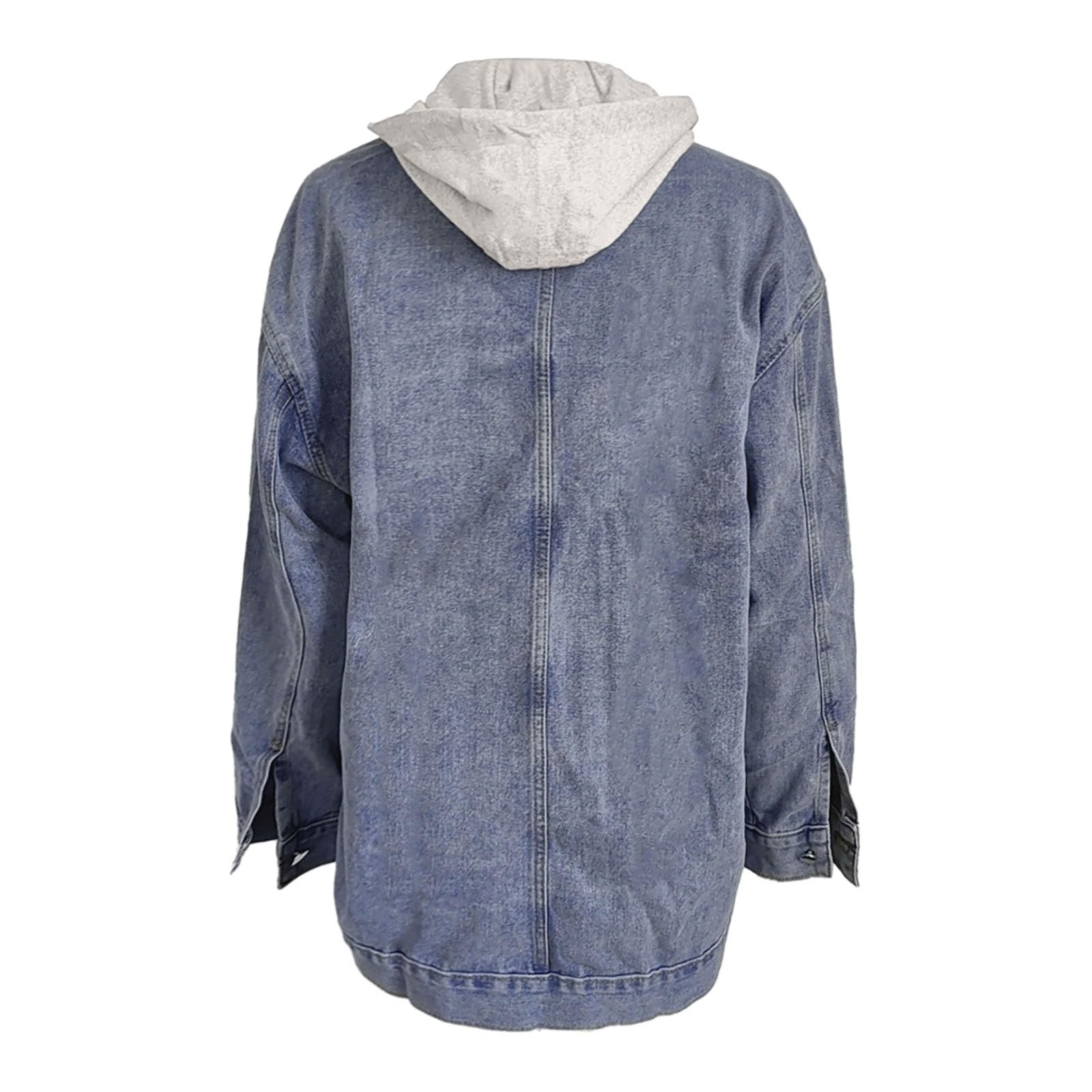 Soupliebe Giacca Da Donna Jeans Giubbino Ampia Spolverino Trendy Sovradimensionata Abito Street Style Abbigliamento Comfortevole Adattabile Giubbotto Primaverile Coat