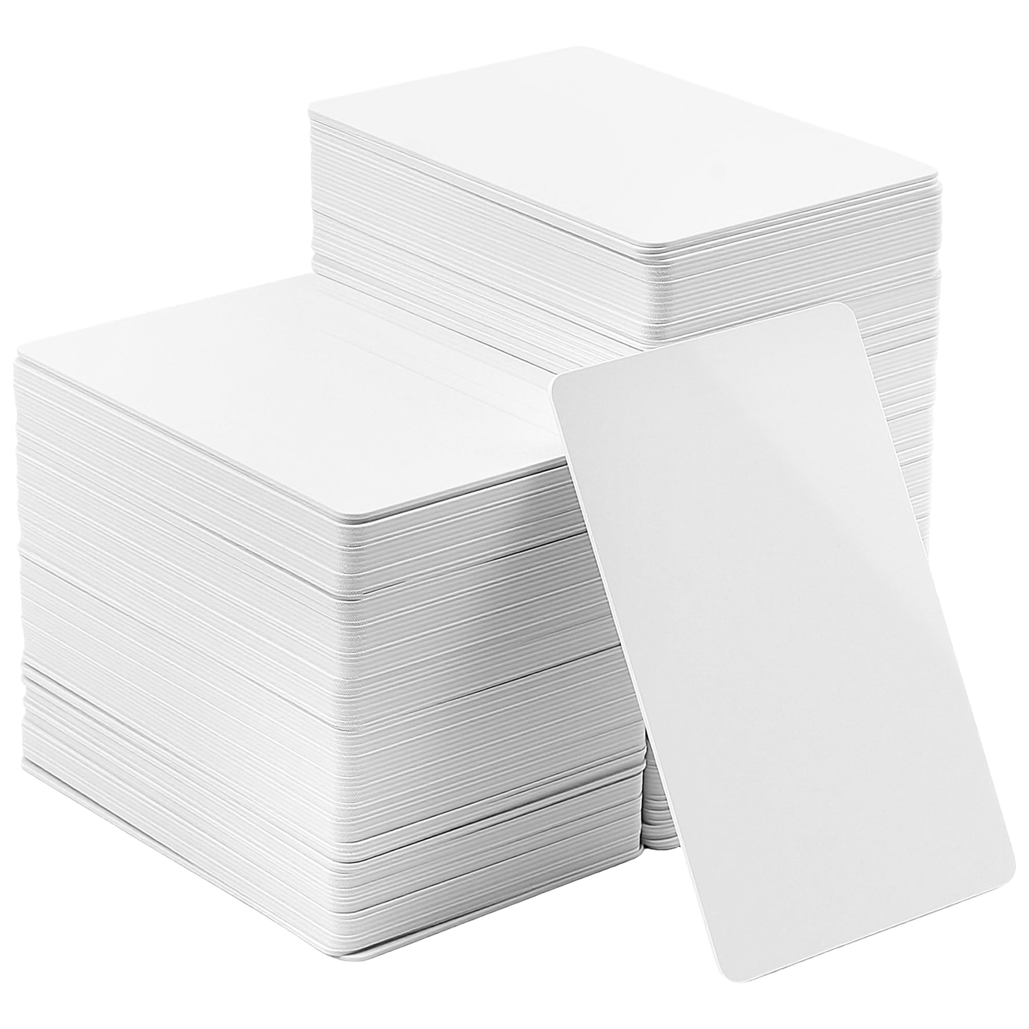 SEUNMUK 200 Pack Blank White PVC Cards, 30mil Thick 85.5x54mm Plastic Business Cards for ID Card Printing, Business Card Printers