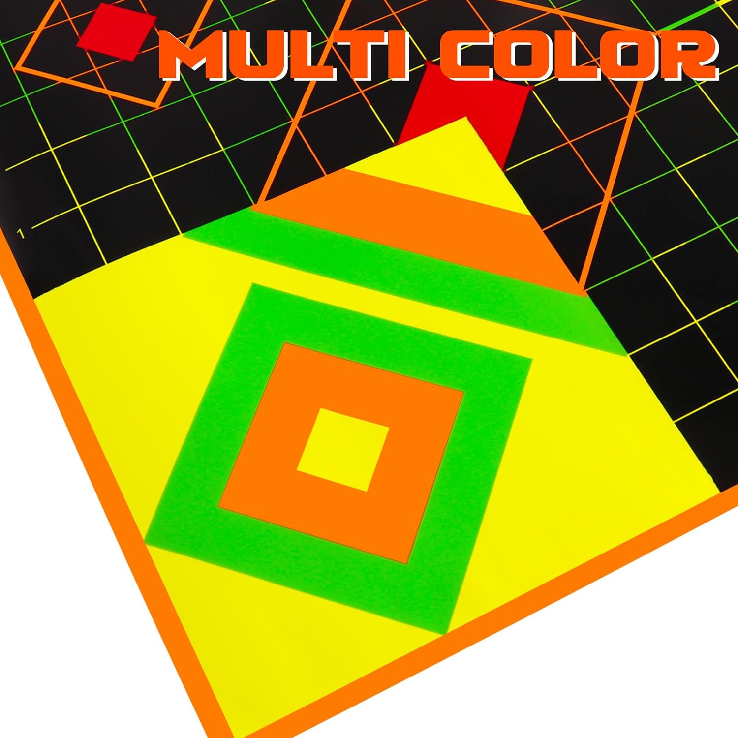 Highwild Stick Splatter Adhesive Sight in Shooting Targets - Splash Effect of Multiple Colors - 12x12 Inch