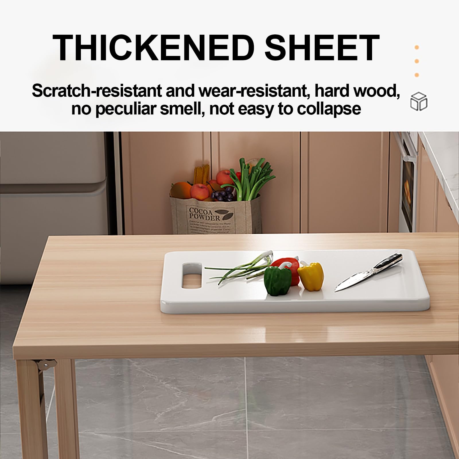 Mesa de comedor plegable de pared con estante de almacenamiento, banco de trabajo plegable de madera y mesa de bar para apartamentos pequeños, diseño compacto para espacios pequeños
