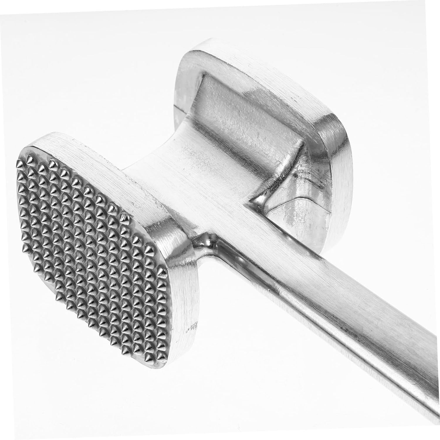 SOLUSTRE Double-sided Meat Mallet for Tenderizing Steak and Poultry Non-slip Handle Sturdy Construction Comfortable Grip for Left and Right Hand Users