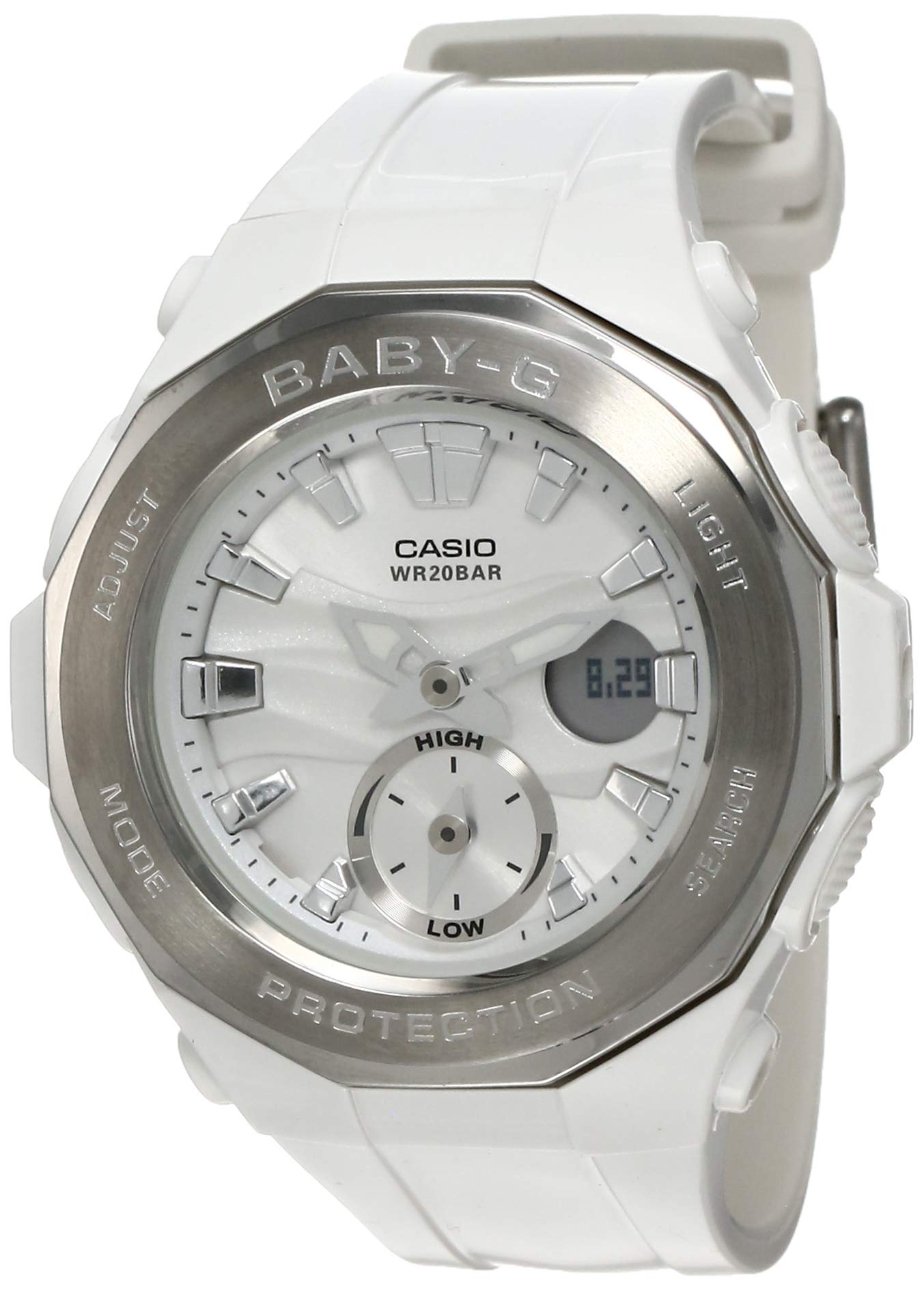 Casio Baby-G Analog-Digital White Dial Girls Watch - BGA-220-7ADR (BX059) (B01J76WKZA) Amazon Price History, Amazon Price Tracker
