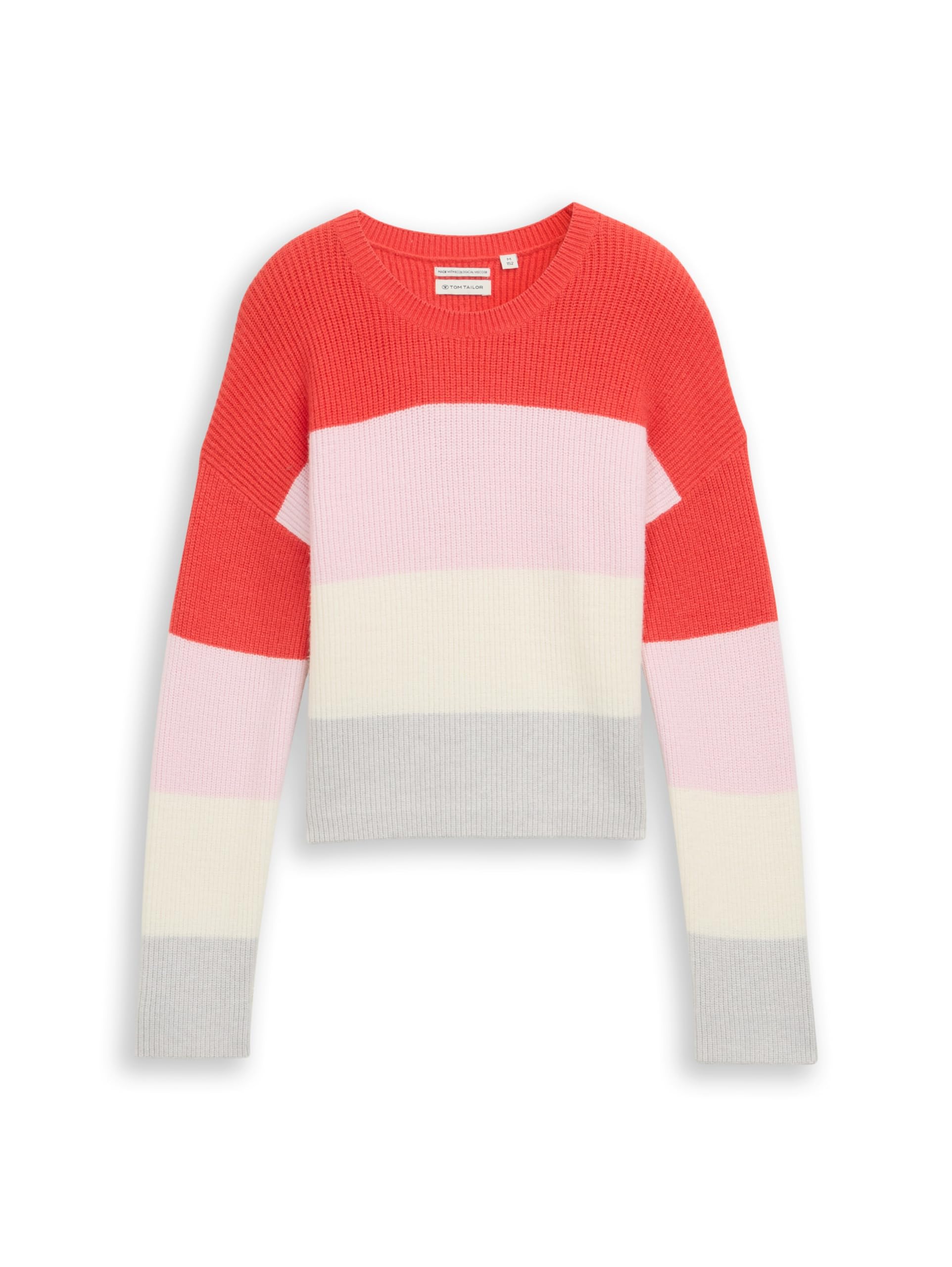 Tom Tailor Mädchen 1047397 Kinder Cropped Strickpullover mit Colour Blocking (1er Pack)