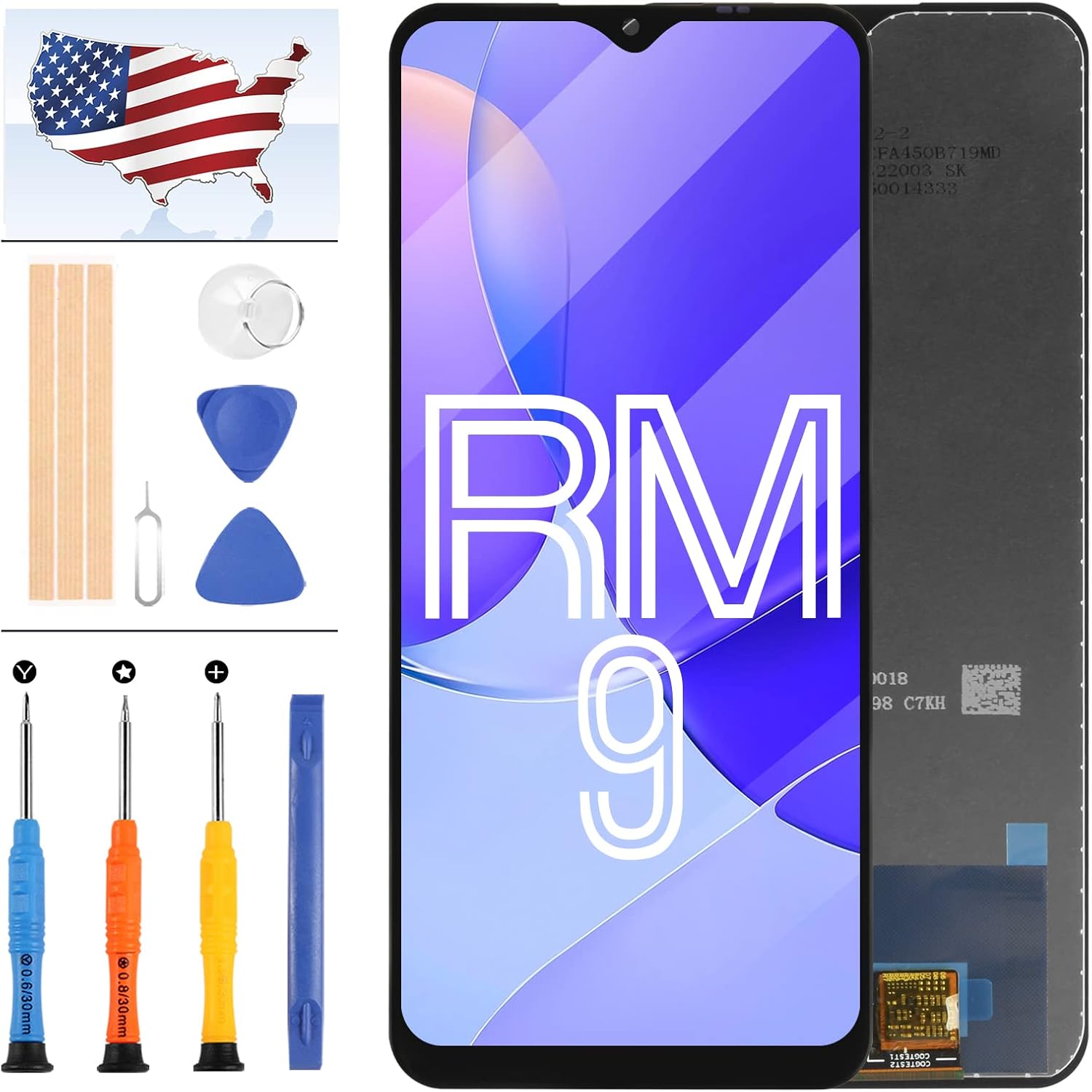 LCD Screen Replacement for Xiaomi Redmi 9 M2004J19G M2004J19C Screen Replacement for Xiaomi Redmi 9 LCD Display Touch Digitizer Assembly Black with Tools (Not for Redmi 9A 9C)
