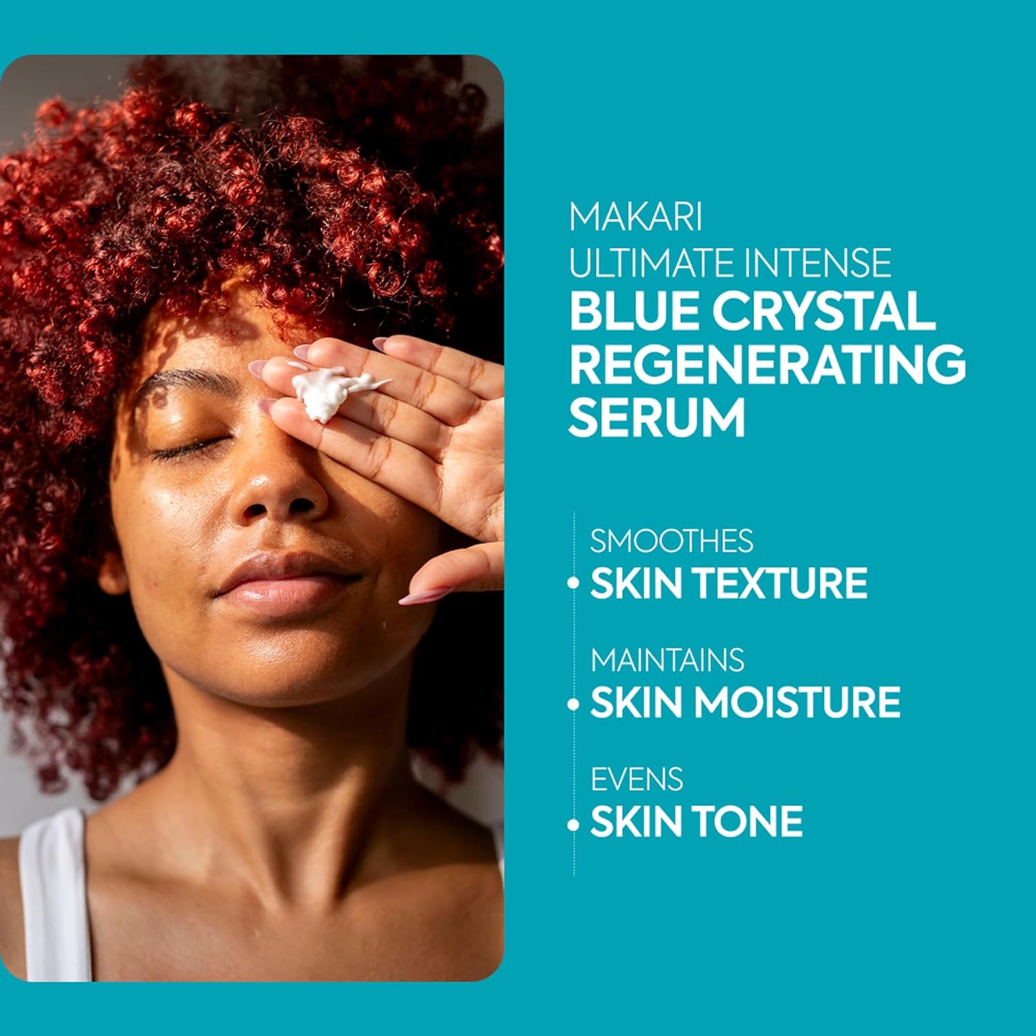 Makari Ultimate Intense Blue Crystal Regenerating Serum (50 ml) | Hydrating & Brightening-Inspired Serum for Face & Body | Skin Care with Glutathione, Collagen & Vitamin C - Image 2