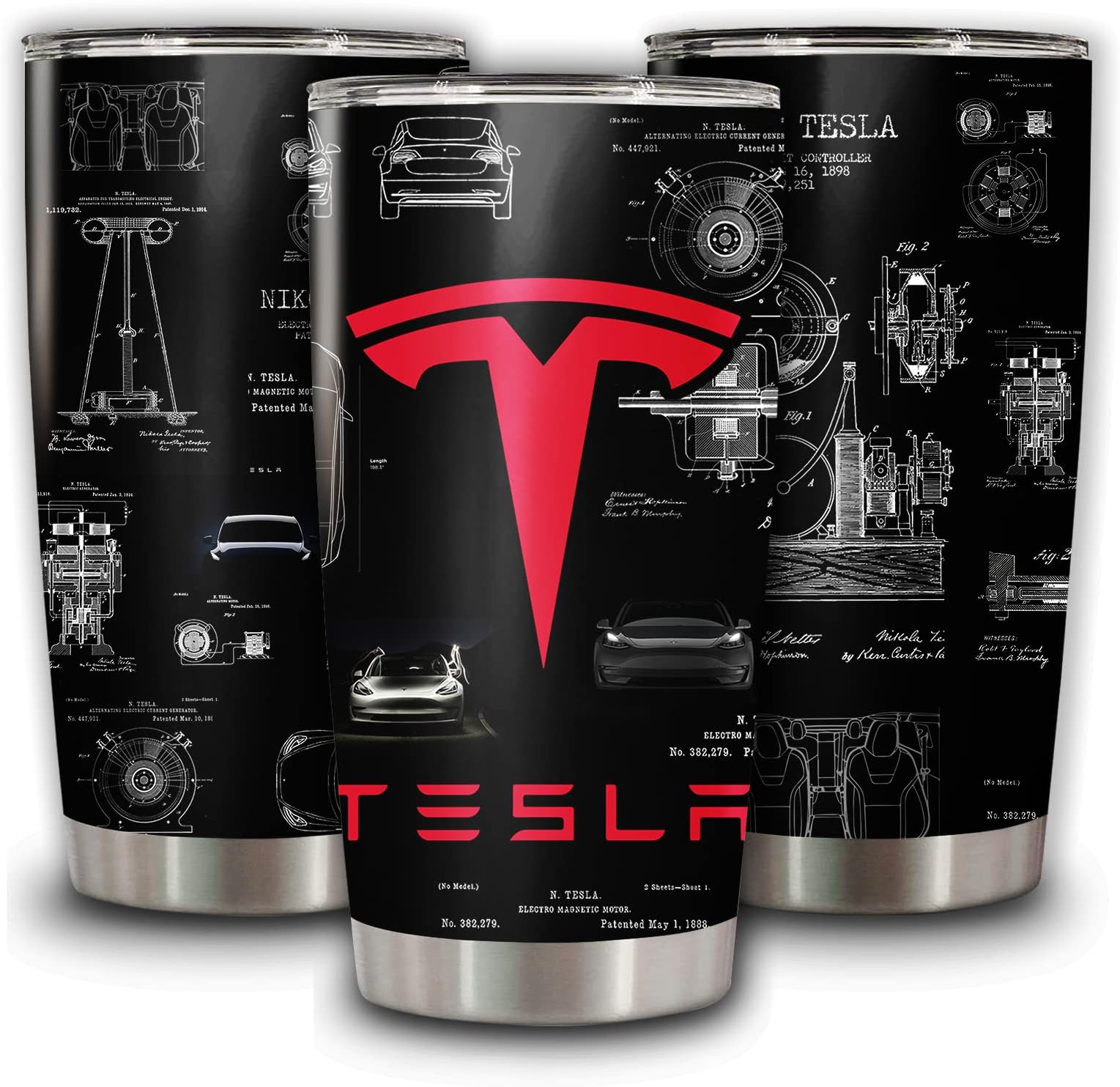 Insulated Stainless Steel Tumbler Tea Motors Travel Cup Vacuum Mug Coffee Bottle With Lid Family Friend 20 Oz Tumblers Gifts For Friend Co-worker Father's Mother's Day Birthday Christmas