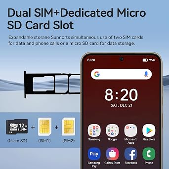 E24 Ultra Unlocked Phones with 5000mAh Battery,Android 14 Mobile Phone,Snapdragon 888 Smartphone Phone,12GB RAM+512GB ROM,3040 * 1440 HD 6.8'' Screen /5G/Dual SIM/GPS/WiFi,Purple