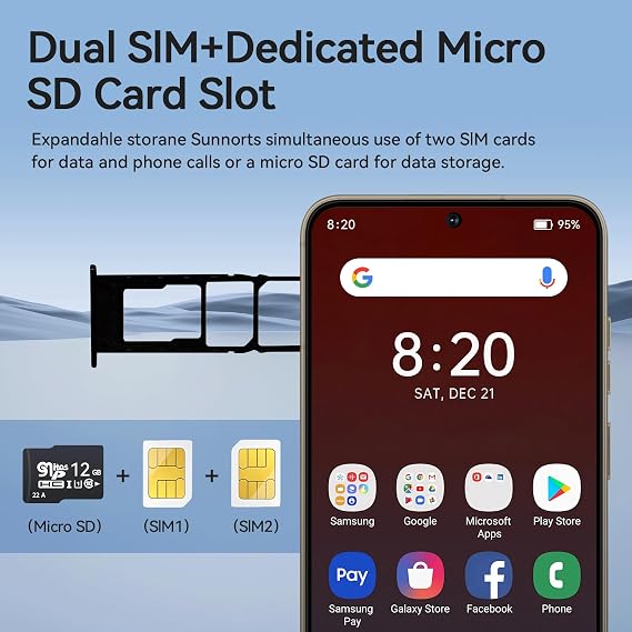 E24 Ultra Unlocked Phones with 5000mAh Battery,Android 14 Mobile Phone,Snapdragon 888 Smartphone Phone,12GB RAM+512GB ROM,3040 * 1440 HD 6.8'' Screen /5G/Dual SIM/GPS/WiFi,Purple