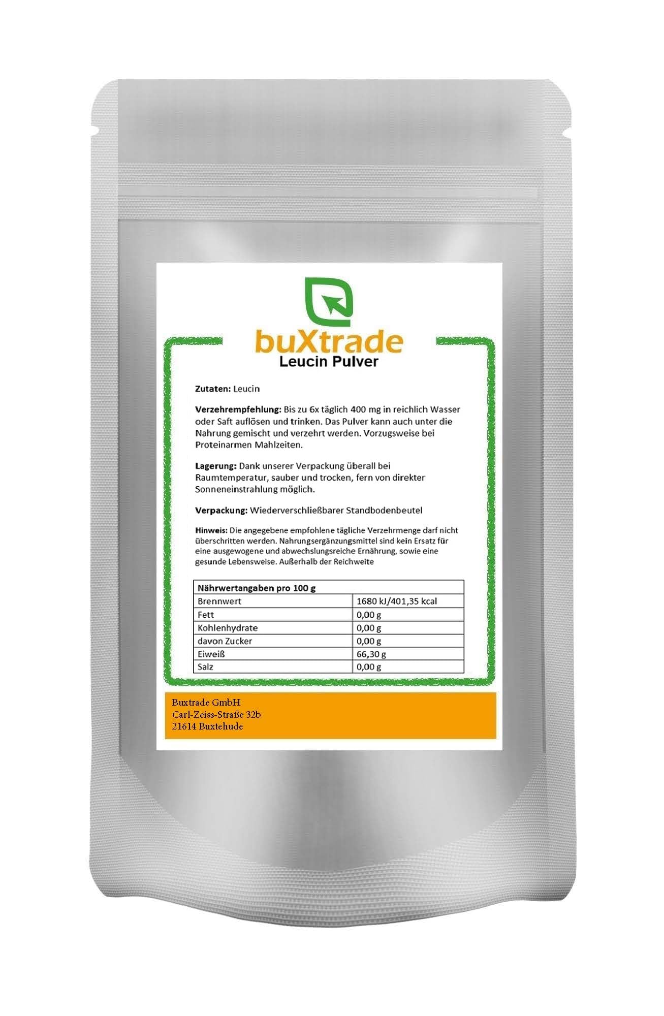 Leucin Pulver | Vegan | L-Leucin | Pulver | Buxtrade versch. HGrößen…