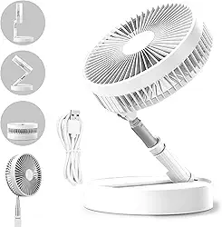 Ventilador Portátil Silencioso Dobrável 7200mah Retrátil