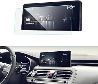 ZCLINKO for 2022 2023 2024 2025 Genesis G70 Screen Protector 10.25 Inch Tempered Glass 9H Anti-scratch Screen Protector G70 2.0T 3.3T 2025 Genesis G70 Touchscreen Protective Film