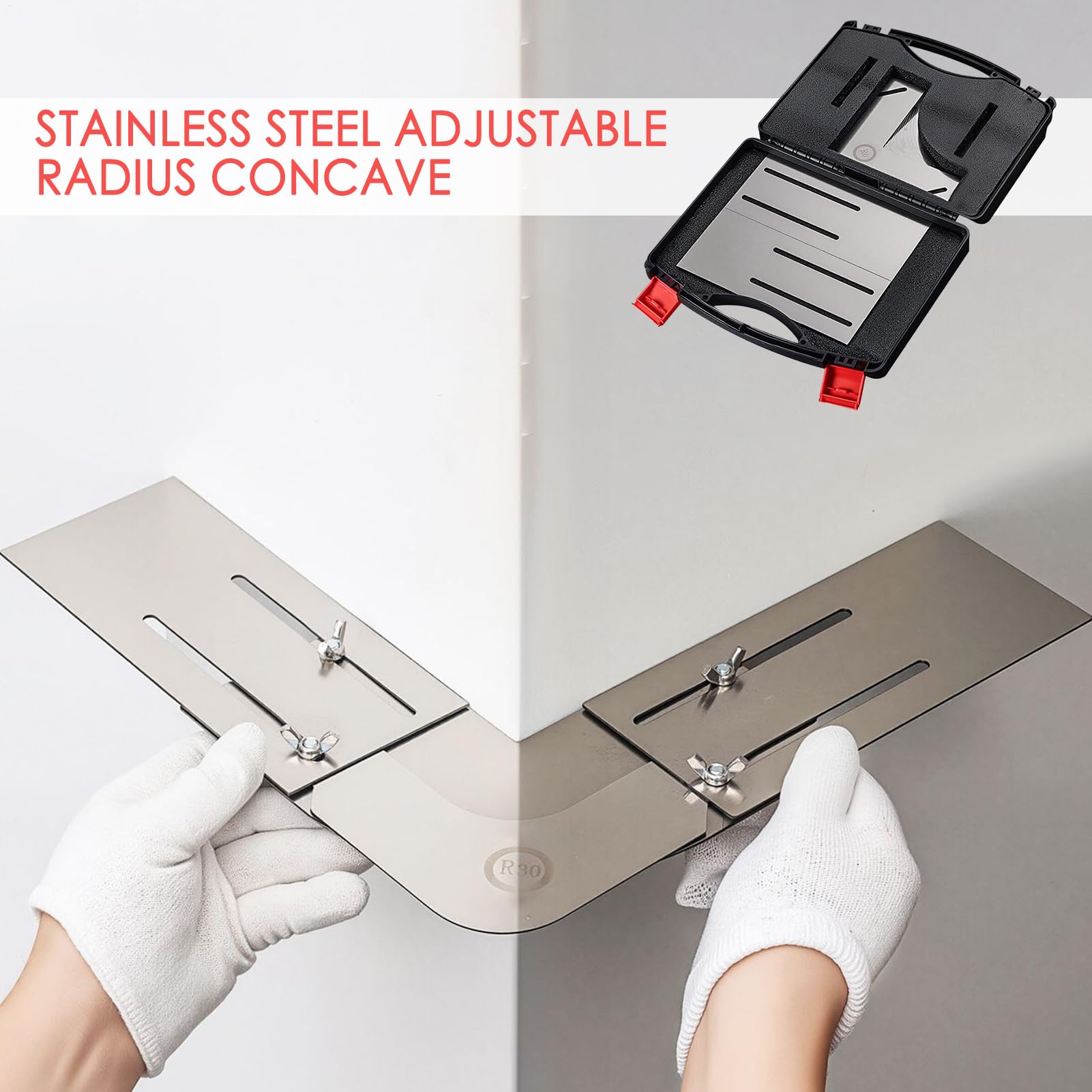 Raschiatori per Vernice Utensile Multiangolo in Metallo | Scraper Resistente con Scatola Portatile per Ristrutturazione Rimozione Carta da Parati Pulizia Pavimenti Pareti Finestre