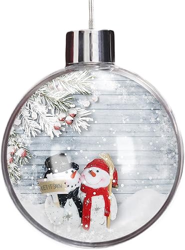 Miniatura 8 de Esferas de Navidad para árbol de Navidad, decoraciones de Navidad inastillables de Halloween, calavera de bienvenida, rosas rojas, bola colgante