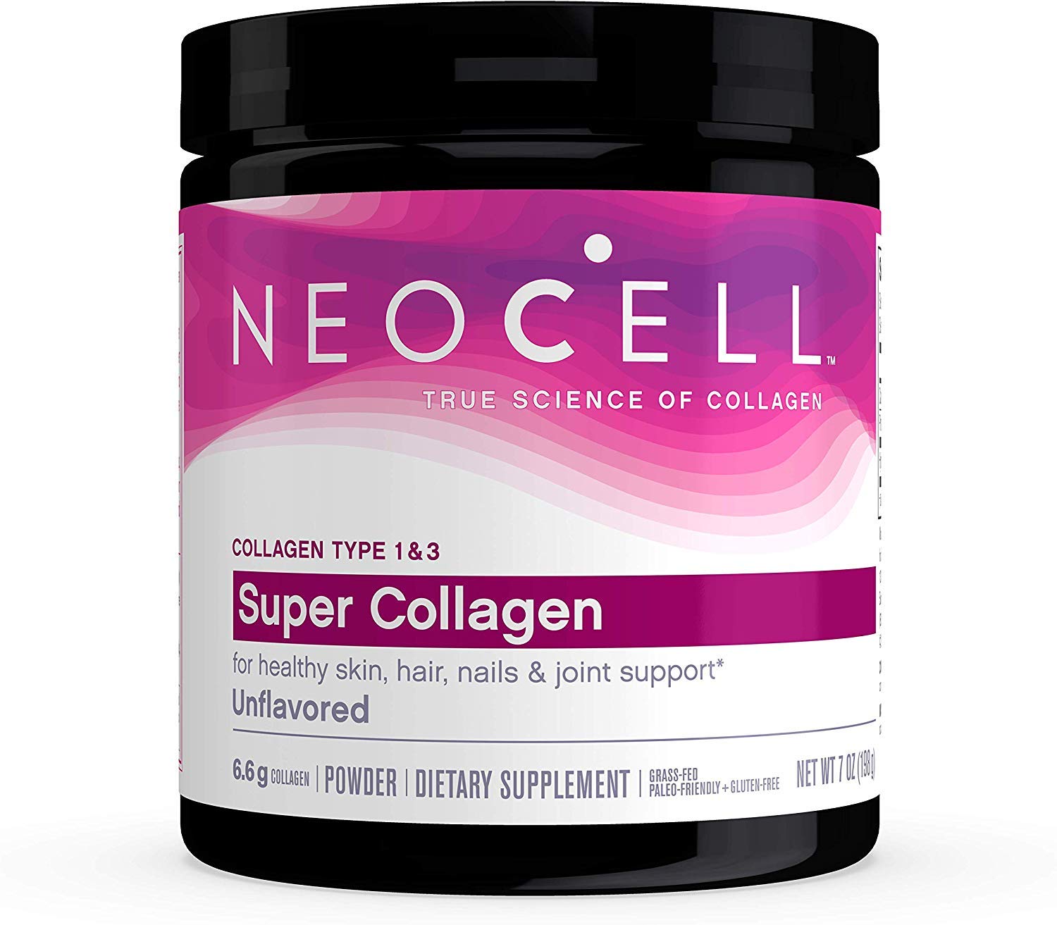 NeoCellSuper Powder Collagen, Type 1 and 3, 7 Ounce (2 Pack)( Package may vary)