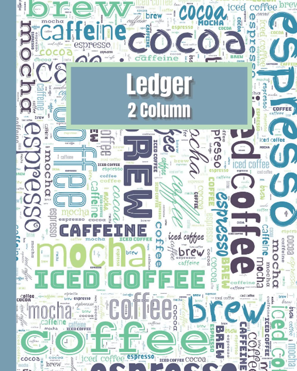 JaneDi 2 Column Ledger Book III: Accounting General Ledger and Journal Notebook for Personal, School, Office or Business Bookkeeping